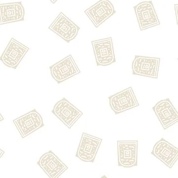 Colloidal oatmeal glyph seamless pattern Illustrazione stock