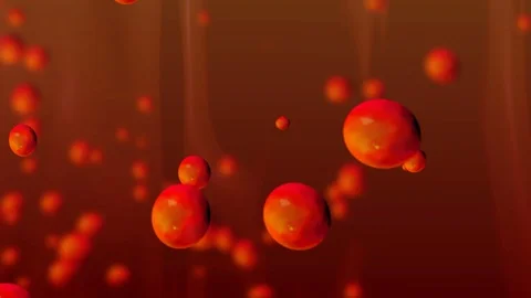Colloids in bubbles of the primitive atmosphere Stock Footage 111435273
