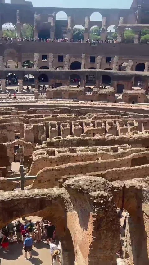 Colloseum Rome Pan Stock Footage 282580406