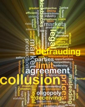 Collusion background concept glowing Stock Illustration