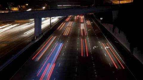 Colma freeway timelapse Vidéo 98701745