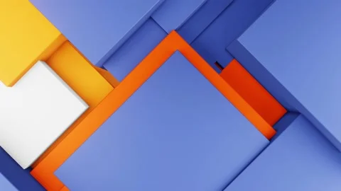 Coloful 4k cubes background animation loop Stock Footage 196084785