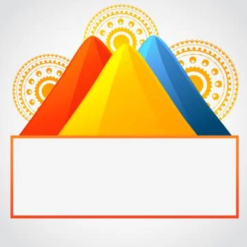 Coloful gulal Stock Illustration