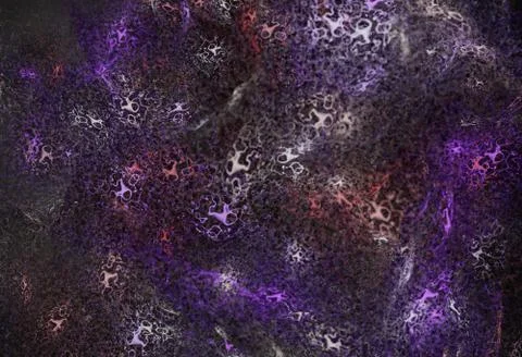 Coloful neuron links system red and blue 3d illustration Stock Illustration