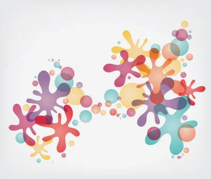 Coloful Splash Stock Illustration