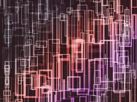 Colofull square dynamic abstract background Stock Illustration