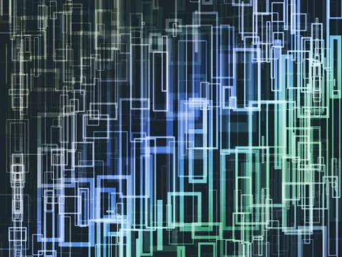 Colofull square dynamic abstract background Stock Illustration