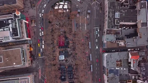 Cologne From Above Stock Footage 99378113