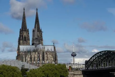 Cologne cathedral at daylight. Stock Photos