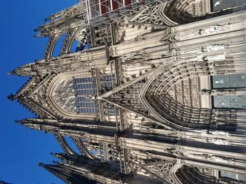Cologne cathedral front view Stock Photos