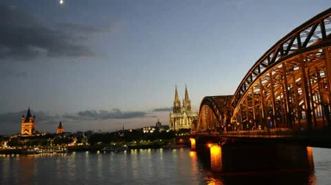 Cologne Cathedral at night 動画素材 11115656