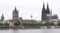 Cologne Cathedral Skyline Sightseeing Famous Landmark Iconic Old Town Church Day HD Footage