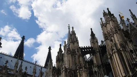 Cologne Cathedral timelapse Stock Footage 91086300