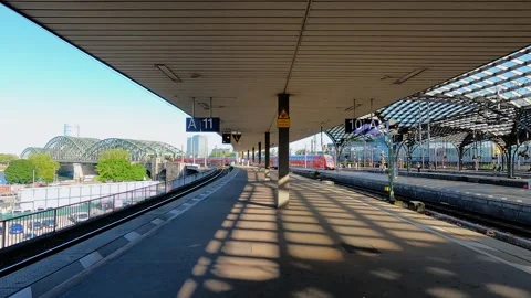 Cologne central (main) train station time lapse video |4k Stock Footage 244702000