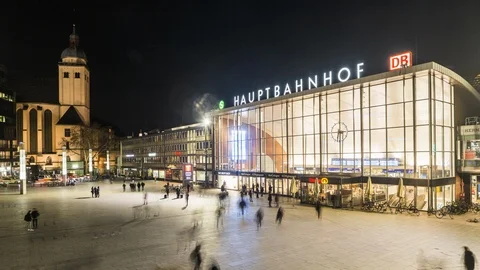 Cologne central station Stock Footage 104523434