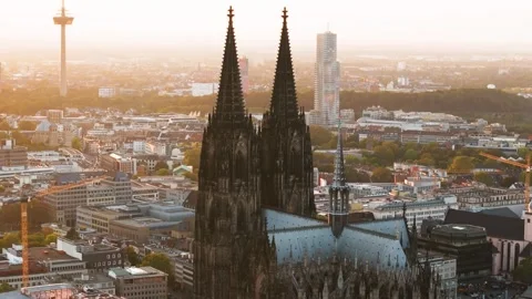 Cologne Cityscape Stock Footage 307436609