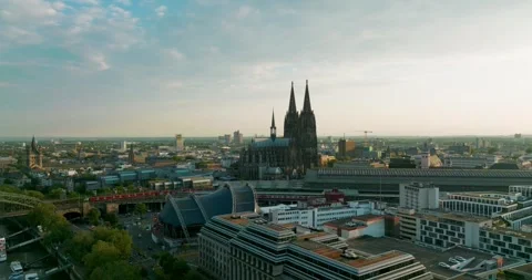 Cologne Cityscape Stock Footage 307436793