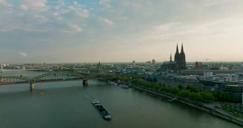 Cologne Cityscape Stock Footage 307437232