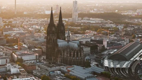 Cologne Cityscape Stock Footage 307439179