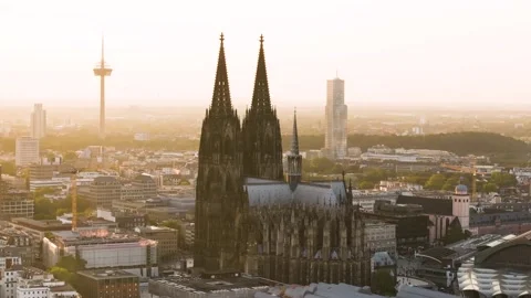 Cologne Cityscape Stock Footage 307441618