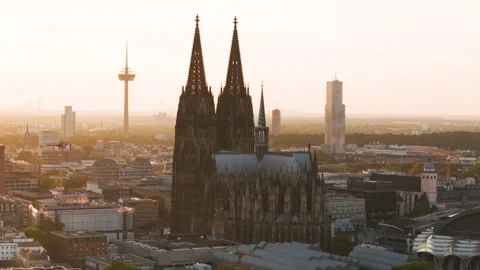 Cologne Cityscape Stock Footage 307441992