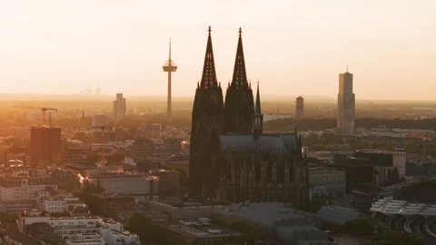 Cologne Cityscape Stock Footage 307442775