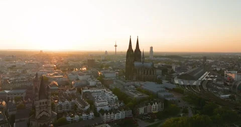 Cologne Cityscape Stock Footage 307443305