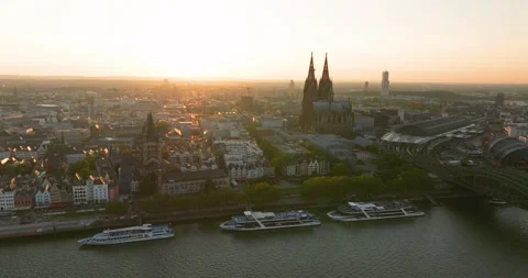 Cologne Cityscape Stock Footage 307443828