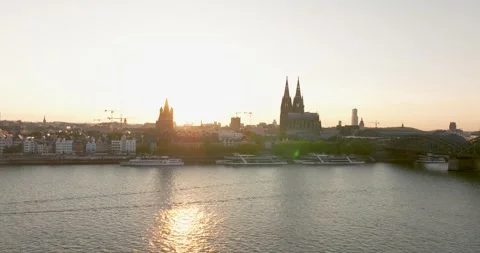 Cologne Cityscape Stock Footage 307443971