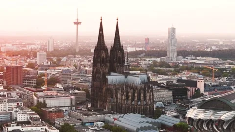Cologne Cityscape Stock Footage 307444108