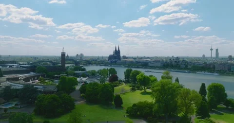 Cologne Cityscape Stock Footage 307444661