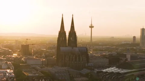 Cologne Cityscape Stock Footage 307447102
