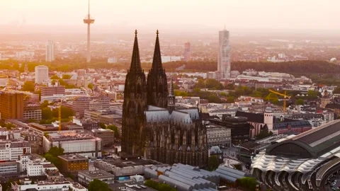Cologne Cityscape Stock Footage 307447185