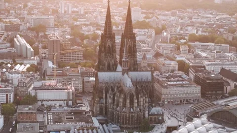 Cologne Cityscape Stock Footage 307447394