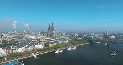 Cologne Cityscape Stock Footage 307448466