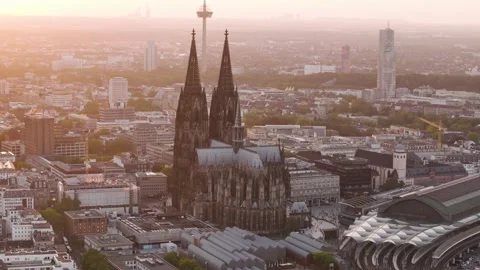 Cologne Cityscape Stock Footage 307449375