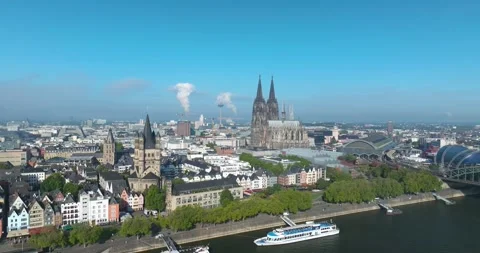 Cologne Cityscape Stock Footage 307449979