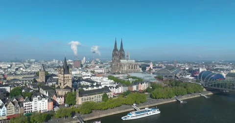 Cologne Cityscape Stock Footage 307450174