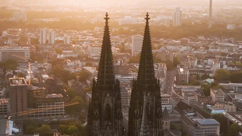 Cologne Cityscape Stock Footage 307450401