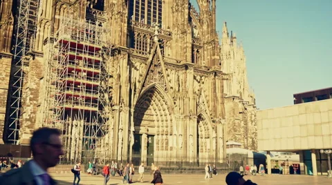 Cologne Dom Cathedral in Cologne Germany 動画素材 55655522