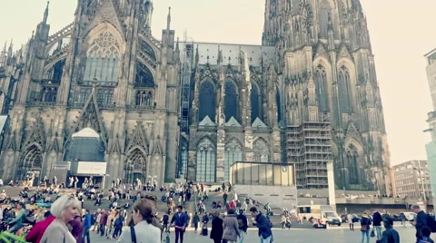 Cologne Dom Cathedral in Cologne Germany Stock Footage 55691944