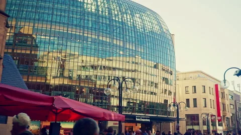 Cologne Downtown Breite Strasse Stock Footage 55657898