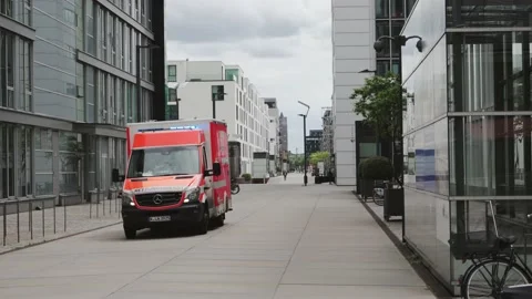 Cologne, Germany - 22 Jun, 2022: Modern ambulance first aid vehicle from Colo Stock Footage 218588363