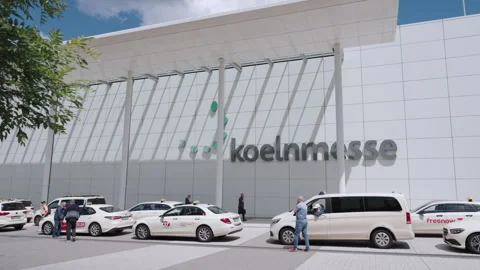 Cologne Germany 9 June 2026 Koelnmesse Exterior and Taxis Stock Footage 336915527