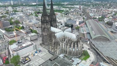 Cologne germany drone 04 動画素材 318835093