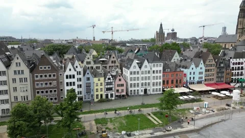 Cologne germany drone 32 動画素材 318838555