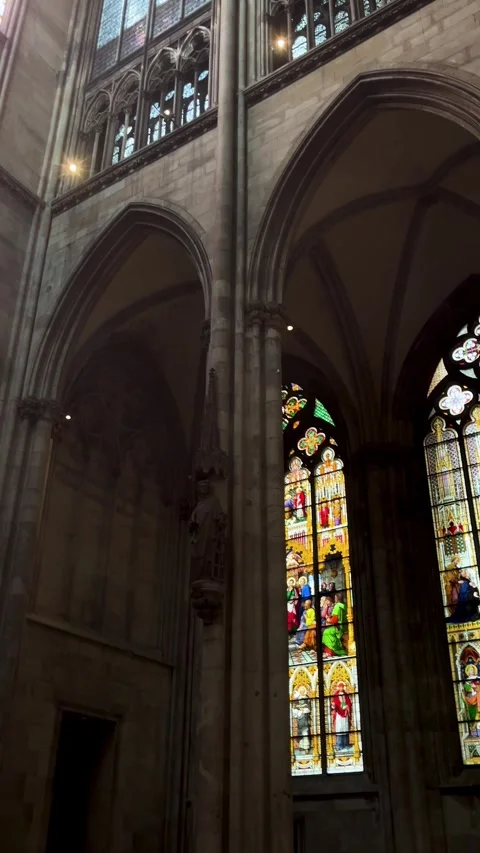 Cologne, Germany, May 19, 2025: Hyperlapse of Cologne Cathedral. Cologne Stock Footage 309566794