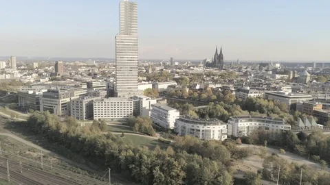Cologne Germany Mediapark Stock Footage 100560183