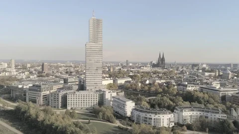 Cologne Germany Mediapark Stock Footage 100560276
