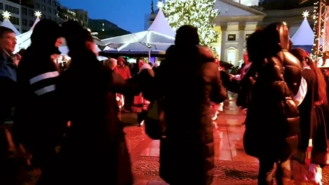 Cologne / Germany - New Year 2018: People dancing in national costumes Stock Footage 141685647
